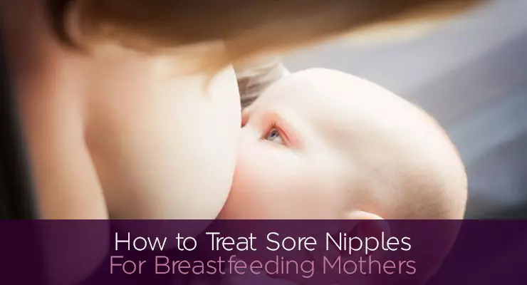 Treat Sore Nipples from Breastfeeding